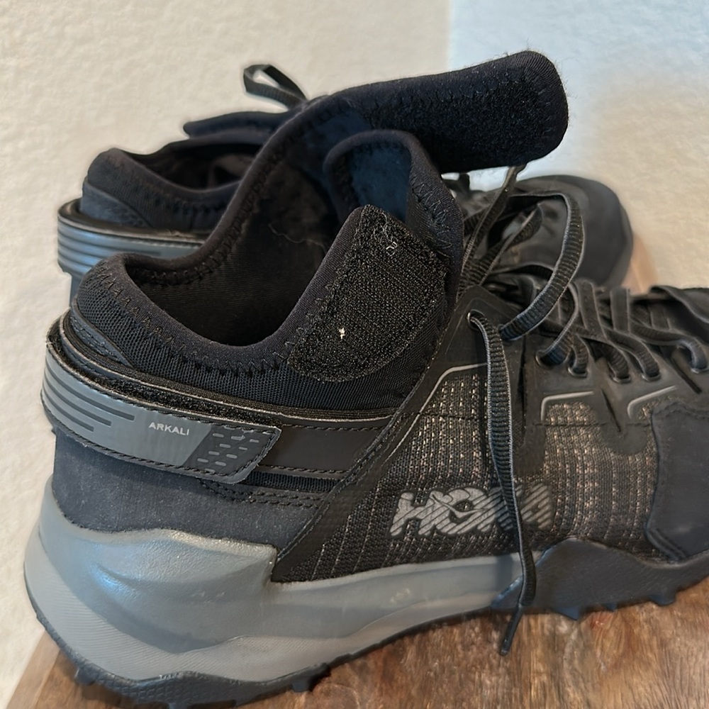 Hoka Women's Black Athletic Trail Shoes with Vibram Outsole - Picture 7 of 13